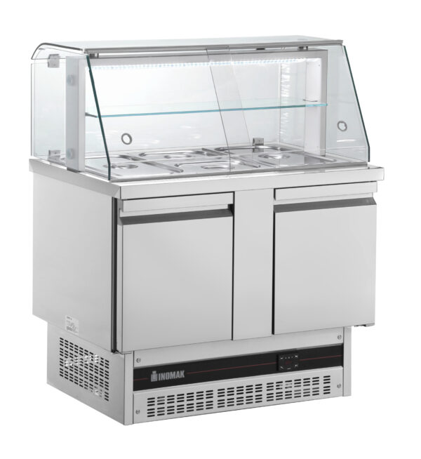 Saladette Inomak med vitrin BSVP7300