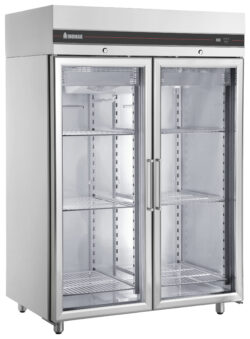 Dubbel Frysskåp med Glasdörr Inomak CFP2144/GL, 1432Lt, -18/-10°C