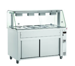 Värmebuffé med vitrin MFV714