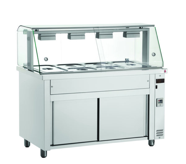 Värmebuffé med vitrin MFV718