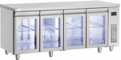 Kylbänk Inomak för Centralkyla PMR9999/GL/RU, 4 glasdörrar, 600mm Djup