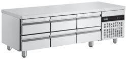 Grillkylbänk Inomak PWDP333, 6 Lådor 175mm GN1/1 100mm R290