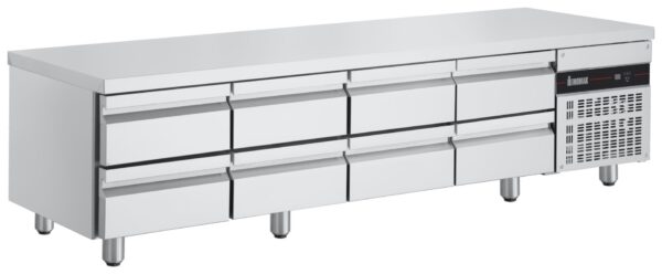 Grillkylbänk Inomak PWDP3333, 8 Lådor 175mm GN1/1 100mm R290