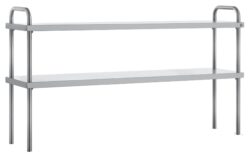 Rostfri Dubbel Bordshylla Inomak RD314 rostfri. Mått:1390x333x765mm