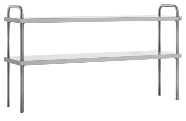 Rostfri Dubbel Bordshylla Inomak RD314 rostfri. Mått:1390x333x765mm