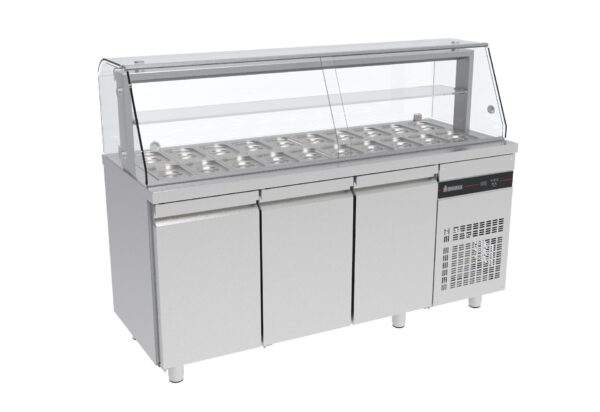 Saladette Inomak med vitrin ZQFP999 R290