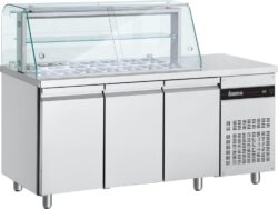 Saladette Inomak med vitrin och arbetsyta ZQRP999 R290