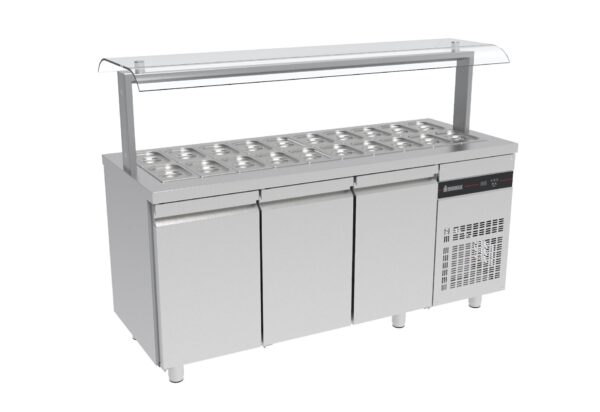 Saladette Inomak med dubbel nysskydd ZRFP999 R290