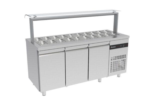Saladette Inomak med enkel nysskydd ZVFP999 R290