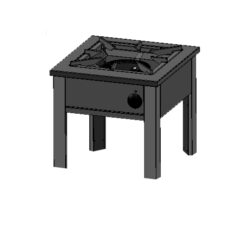Gasspis BARON FOGV505 med 1 brännare Golvmodell 590x630x500mm, 12,5kW