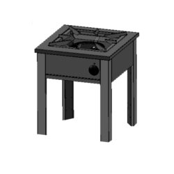 Gasspis BARON FOGV507 med 1 brännare Golvmodell 590x630x700mm, 12,5kW
