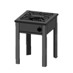 Gasspis BARON FOGV508 med 1 brännare Golvmodell 590x630x800mm, 12,5kW