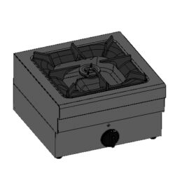 Gasspis BARON 31FOGV33 med 1 brännare, 450x450mm, 3,5kW