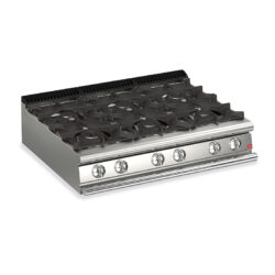 Gasspis BARON Q70PC/G1203 med 6 brännare, 1200x700mm, 27,6kW