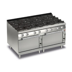 Gasspis BARON Q70PCF/G1603 med 8 brännare & 2st gasugn, 1600x700mm, 52,4kW