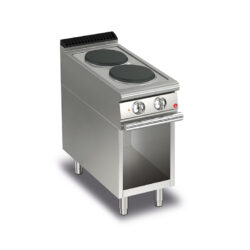 Elektrisk spis BARON Q70PCV/E400 med 2 plattor, på öppet stativ, 400x700mm, 5,2kW