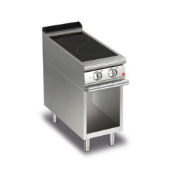 Elektrisk Glaskeramikspis BARON Q70PC/VCE400 med 2 plattor 230mm, på öppet stativ, 400x700mm, 5kW
