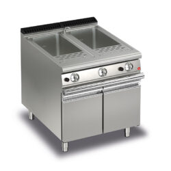 Gas pastakokare BARON Q70CPM/G800, 2x26 liter med underskåp, 800x700mm, 21kW