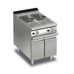 Gas fritös BARON Q70FRI/G610, 2x10 liter, med underskåp, inkl 2st korg, 600x700mm, 19kW