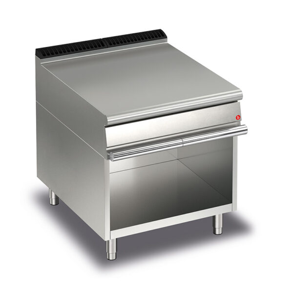 Avlastningsbänk BARON Q70NECV/810, med draglåda, på öppet stativ, 800x700mm,