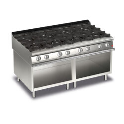 Gasspis BARON Q90PCV/G1601 med 8 brännare på öppet stativ, 1600x900mm, 46,4kW
