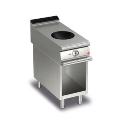 Induktionswok BARON Q90PCV/WOK400 på öppet stativ, 400x900mm, 5kW
