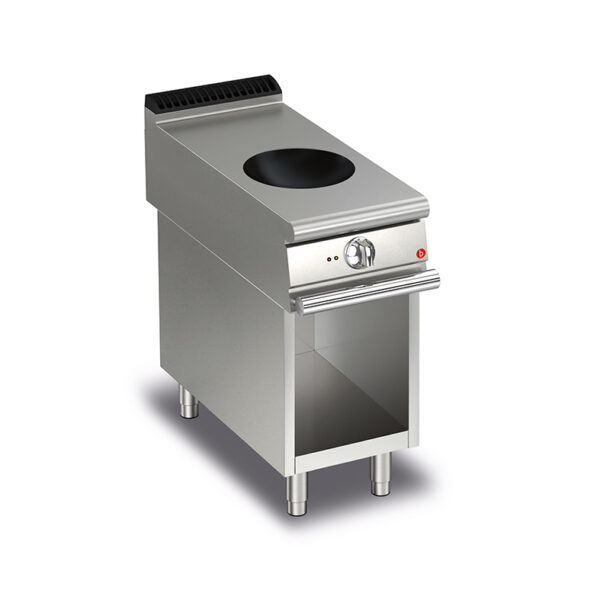 Induktionswok BARON Q90PCV/WOK400 på öppet stativ, 400x900mm, 5kW
