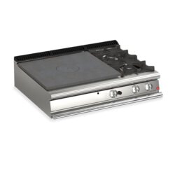 Gas Hällspis BARON Q90TP/G1201DX med två brännare till höger, 1200x900mm, 24,5kW