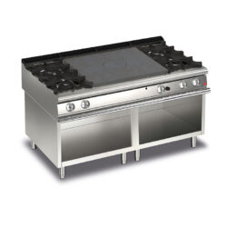 Gas Hällspis BARON Q90TPV/G1601 med fyra brännare på öppet stativ, 1600x900mm, 35kW