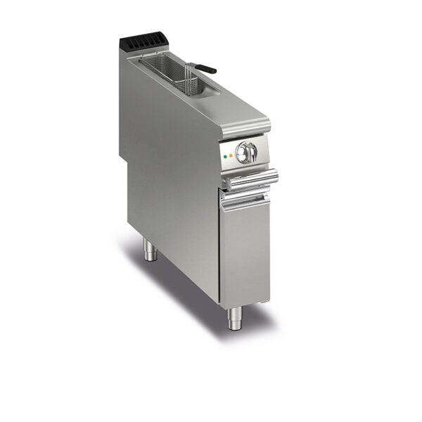 Elektriskt fritös BARON Q90FR/E210, 1x8 liter, inkl 1st korg, med underskåp, 200x900mm, 19kW
