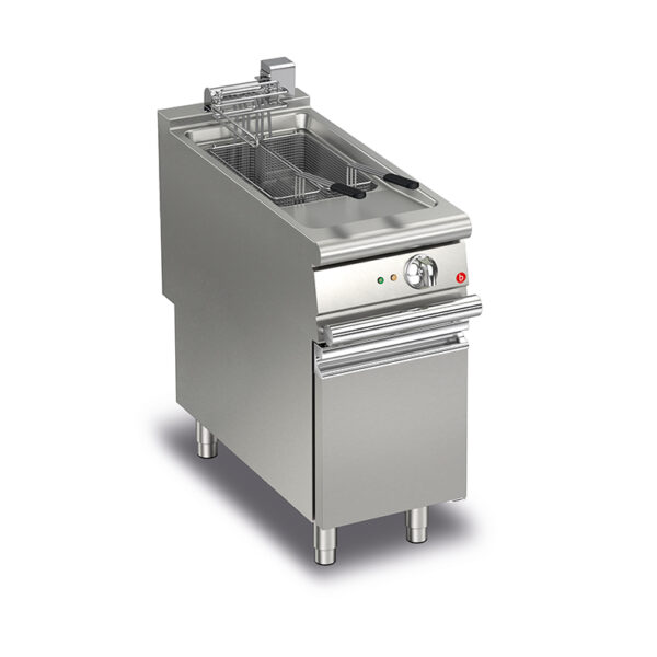 Elektriskt fritös BARON Q90FRI/E415, 1x15 liter, inkl 2st korgar, med underskåp, 400x900mm, 13kW