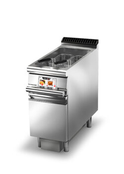 Elektrisk fritös BARON EVO Basic Q90FREV/E422, Elektronisk Kontroll, 1x22 liter, inkl 1st korg, med underskåp, 400x900mm, 25kW