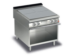 Elektrisk Plancha BARON Q90PHV/E100 med 4 zoner på öppet stativ, 1000x900mm, 20kW