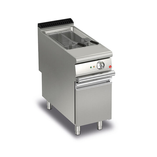 Elektriskt fritös BARON Q90FRI/E422, 1x22 liter, inkl 2st korgar, med underskåp, 400x900mm, 12kW