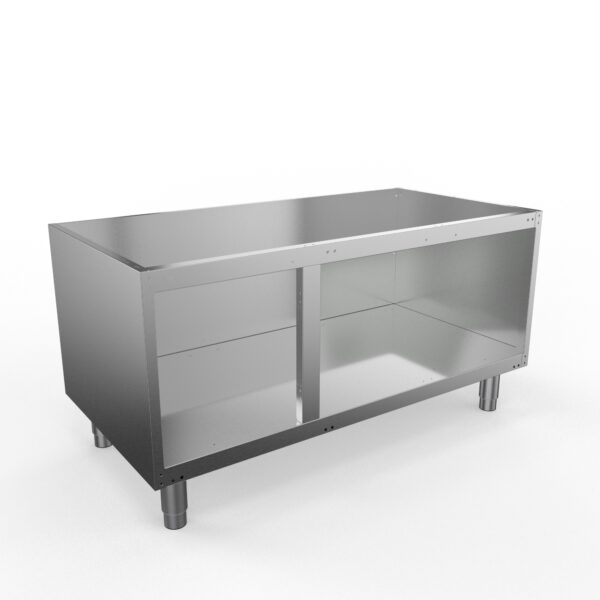 Rostfritt öppet stativ BARON Q70VA120 för Queen 7 serie, 1200x700mm