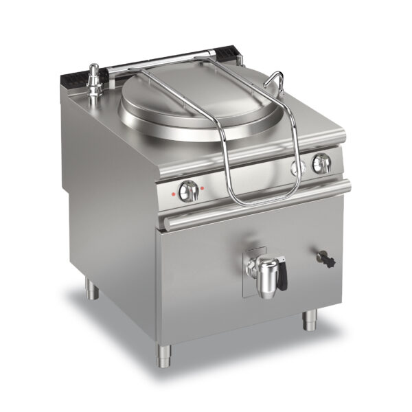 Elektriskt Kokgryta BARON Q90PF/EI150S med automatisk dräneringsventil, 150 Liter, 800x900mm, 21W