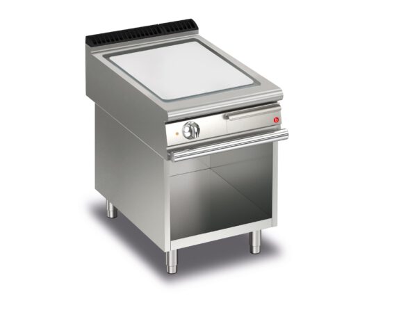 Elektrisk stekhäll BARON Q90SFTV/E605 med slät kromat stekplatta, på öppet stativ, 600x900mm, 7,5kW