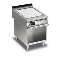 Elektrisk stekhäll BARON QT90SFTV/E603-T4W med slät stekplatta i AISI430 stål, på öppet stativ, 600x900mm, 10,5kW, Touchscreen