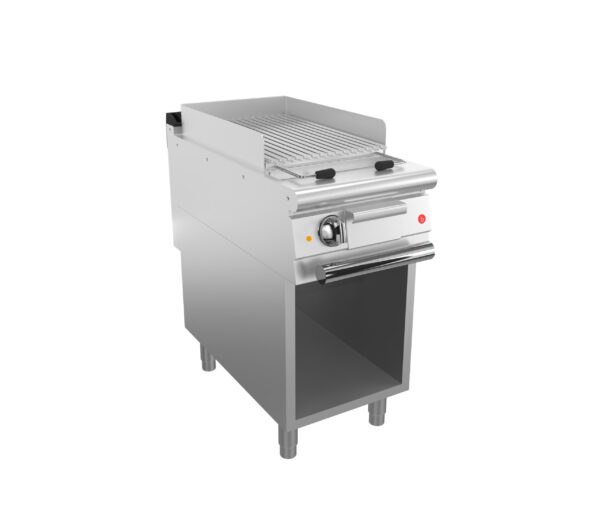 Elektrisk girll BARON Q70SGV/E400 till kött, Rostfri stål 304, på öppet stativ, 400x700mm, 4kW