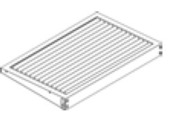 Transportbandsförlängare till OEM TL105LCD med rullar - in/ut 640mm