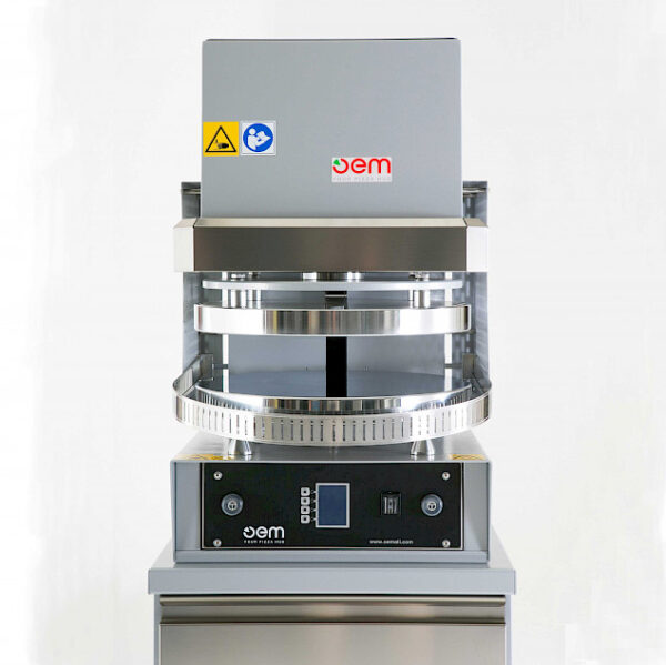 Pizzapress/ Pizzaformare OEM PF 45DG, digital panel, Slät kant