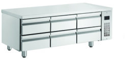 Grillkylbänk Inomak för Centralkyla PWD333/RU, 6 Lådor 175mm GN1/1 100mm