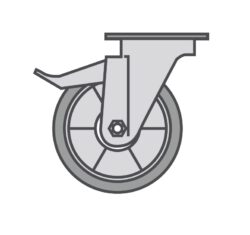 Transporthjul till OEM blandare 10cm