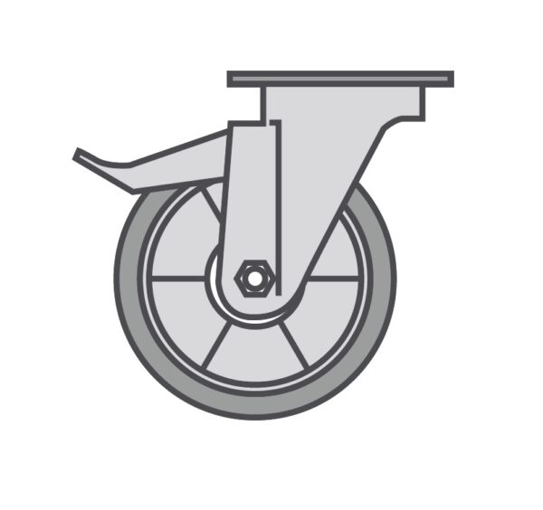 Transporthjul till OEM blandare 10cm