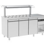 Saladette Inomak med dubbel nysskydd och arbetsyta ZRR999 R290