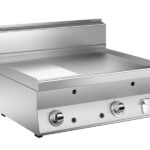 Gas stekhäll BARON N6FTT/G825 med slät & 1/3 räfflad kromat stekplatta, 800x650mm, 13kW