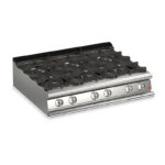 Gasspis BARON Q70PC/G1203 med 6 brännare, 1200x700mm, 27,6kW