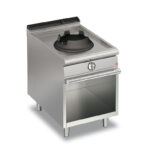 Gaswok BARON Q70PCV/WG614 med 1 brännare, på öppet stativ, 600x700mm, 14kW