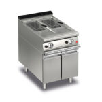 Gas fritös BARON Q70FRI/G610, 2x10 liter, med underskåp, inkl 2st korg, 600x700mm, 19kW