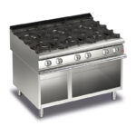 Gasspis BARON Q90PCV/G1201 med 6 brännare på öppet stativ, 1200x900mm, 32,4kW